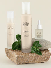 mellow NOIR peau seche routine